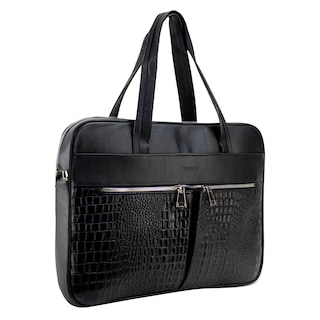 Foto 2 | Portafolio Unisex Negro Piel 100% Nukita Piel Rene Nueva Imagen