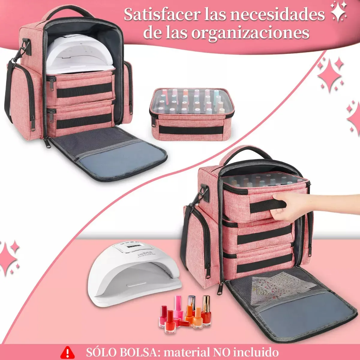 Foto 4 | Maletín para Maquillaje Lab.G Rosa