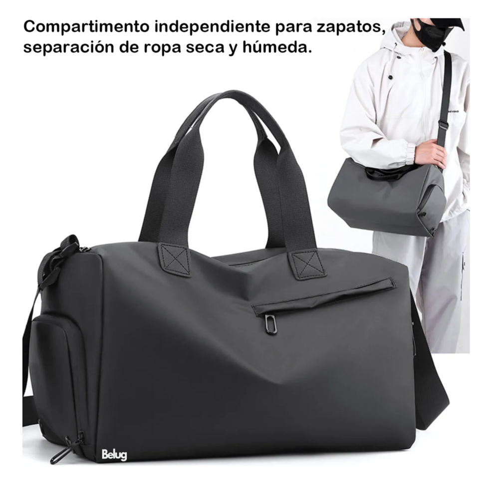 Foto 3 pulgar | Maleta Deportiva Bolsa Gym Belug  Negro