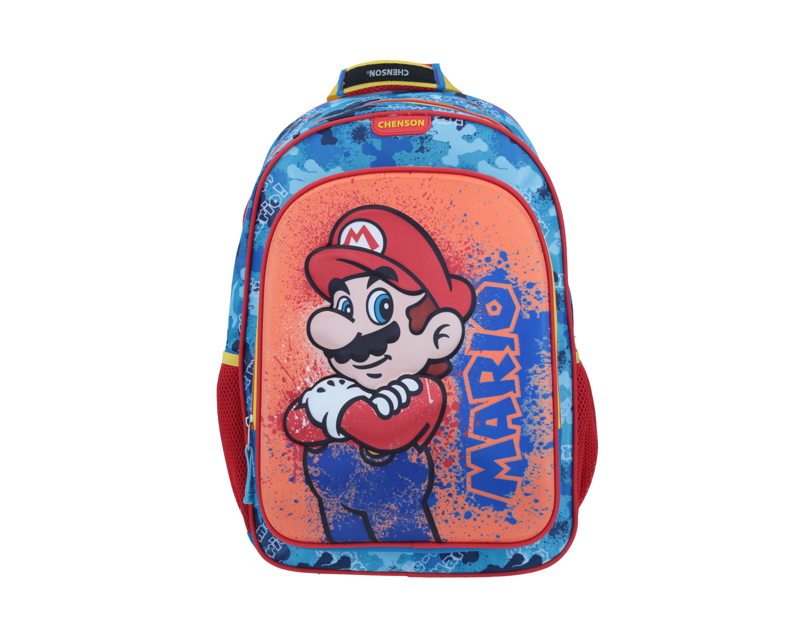 Mochila Grande color Azul Chenson Mario Bros Splash
