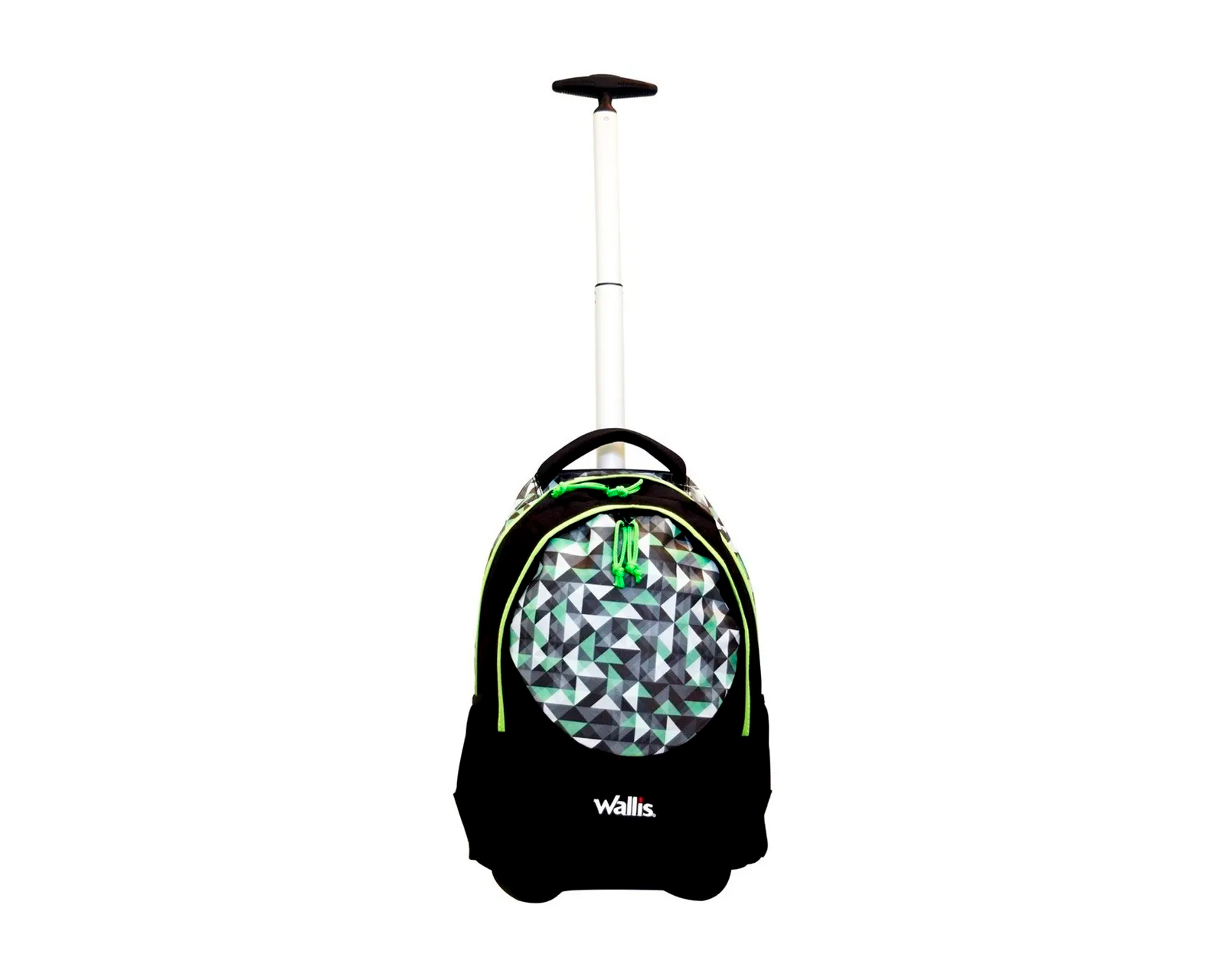 Mochila Wallis Fun Cuadros color Verde/Negro con Ruedas