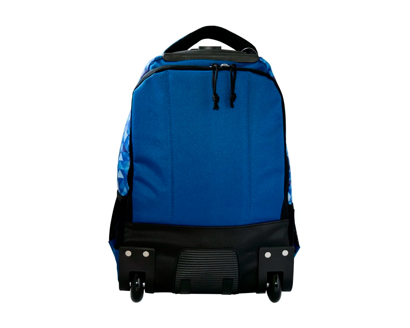 Foto 4 pulgar | Mochila Wallis Fun Cuadros color Azul con Ruedas
