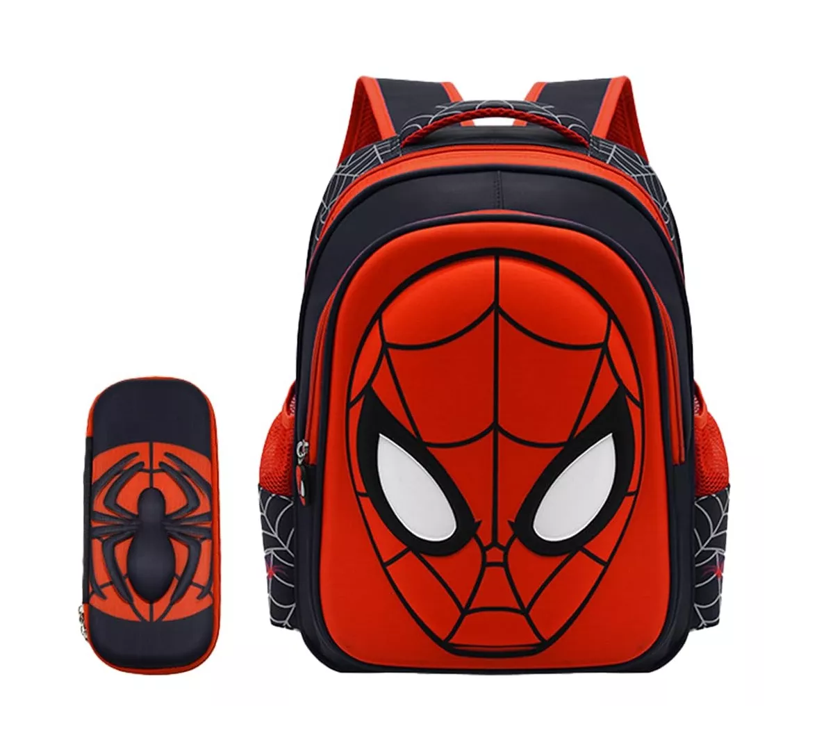 Foto 2 pulgar | Mochila Preescolar Spider Man 3d y Estuchera Belug color Negro