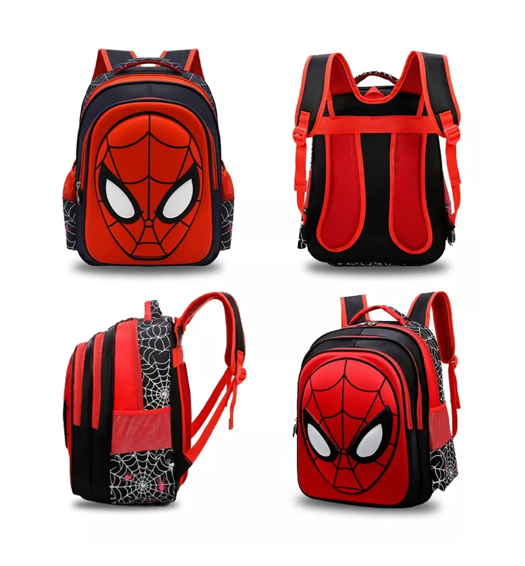 Foto 5 pulgar | Mochila Preescolar Spider Man 3d y Estuchera Belug color Negro