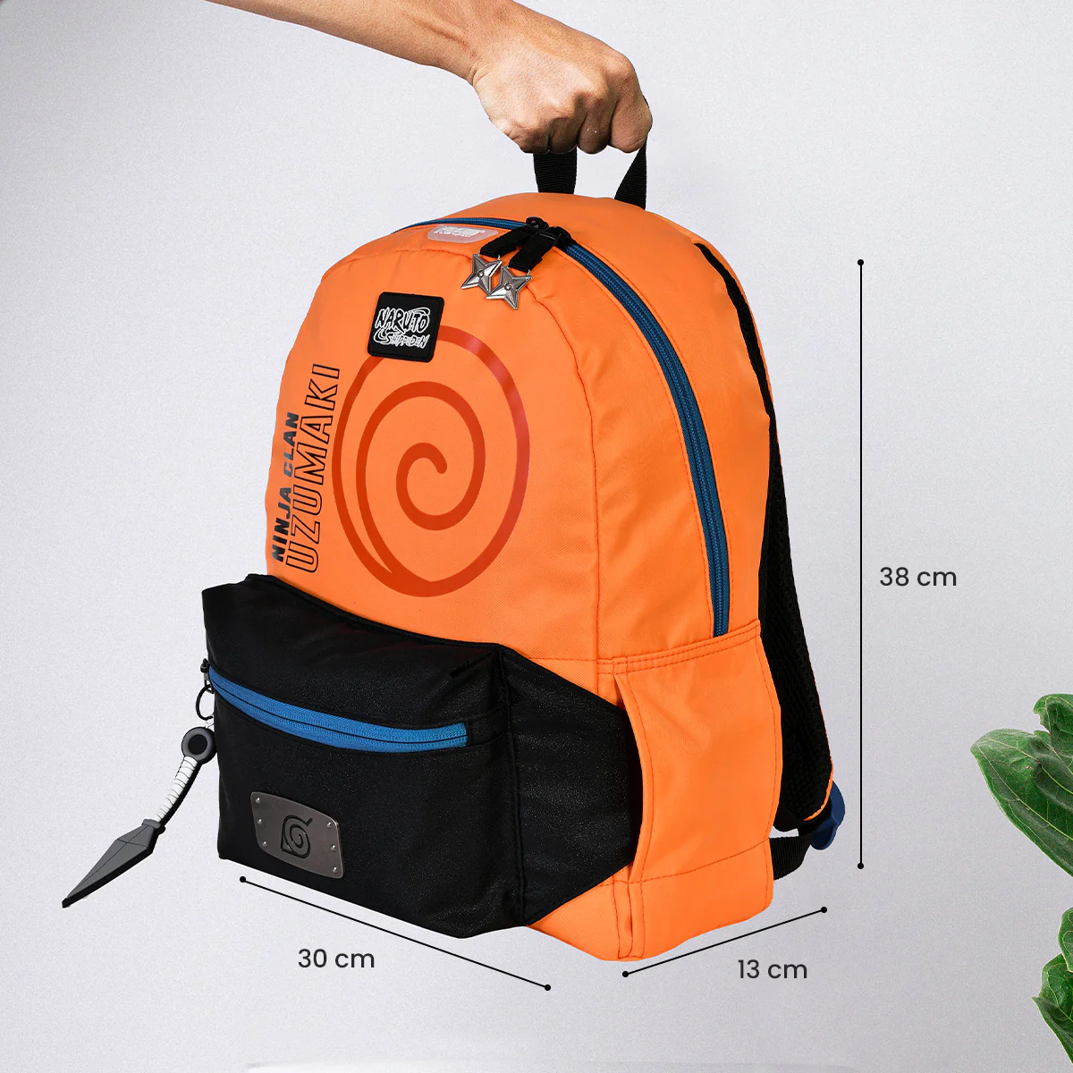 Foto 7 | Mini Mochila Naruto Uzumaki con Cangurera Desmontable Edición Limitada