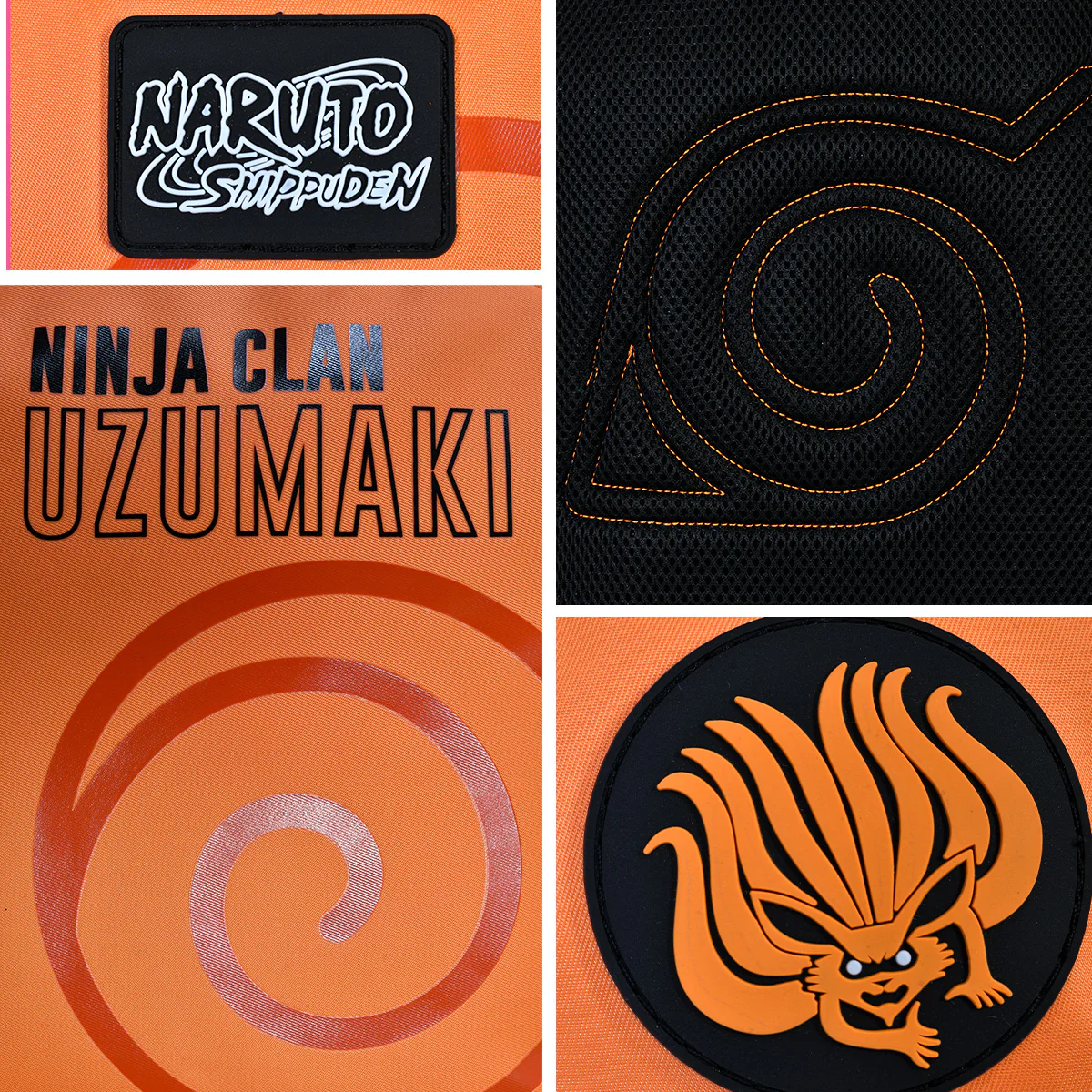 Foto 9 pulgar | Mini Mochila Naruto Uzumaki con Cangurera Desmontable Edición Limitada