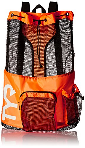 Foto 2 pulgar | Venta Internacional- Mochila Grande de Malla Tyr para Nadar Gimnasio y Equipamiento de Entrenamiento Naranja