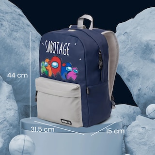 Foto 7 | Mochila Escolar Yadatex Among Us Sabotage color Azul