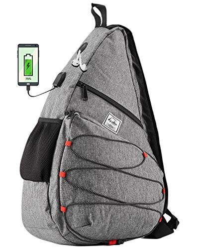 Venta Internacional - Bolso Grande Tipo Sling Bag: Mochila Cruzada Para El Hombro, Informal Y Práctica, Con Puert