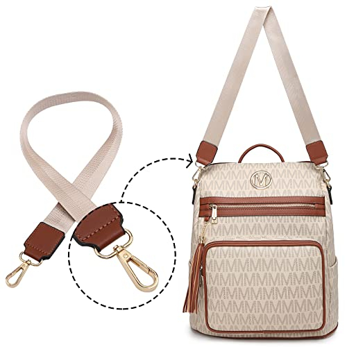 Foto 4 pulgar | Venta Internacional -Mochila Moda Bolso Grande Convertible para Viaje Mochila Set 2 Piezas con Borla