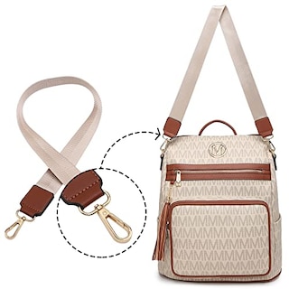 Foto 3 | Venta Internacional -Mochila Moda Bolso Grande Convertible para Viaje Mochila Set 2 Piezas con Borla