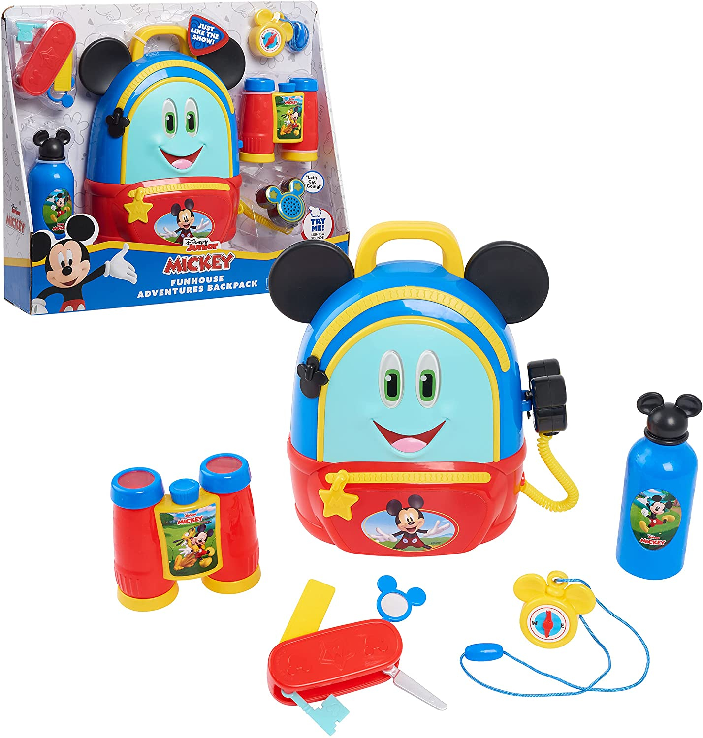 Foto 2 pulgar | Venta Internacional - Mochila Disney Junior Mickey Mouse Funhouse Adventures, Set De Juego De 5 Piezas Con Accesor