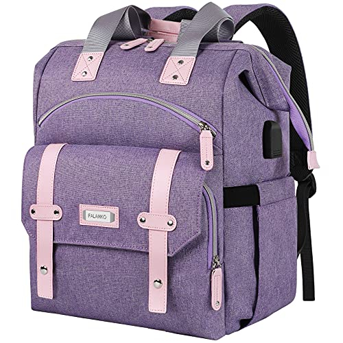 Venta Internacional - Mochila Para Laptop Mujeres, Antirrobo Con Usb, Rfid, Resistente Agua, Amplia Apertura Traba