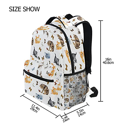 Foto 3 pulgar | Venta Internacional - Mochila Nander Viaje Portátil, Gatos Lindos Cazando Mariposas, Gran Capacidad, Negocios, Es