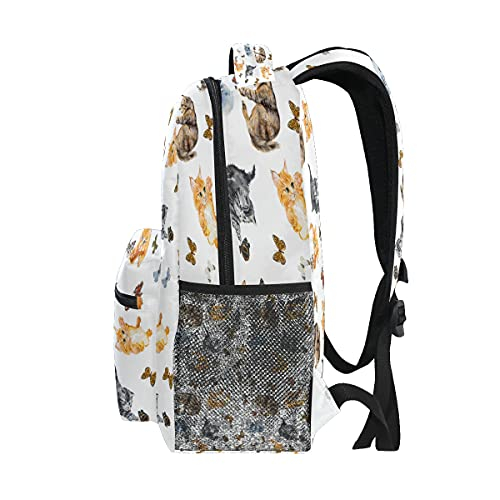 Foto 4 pulgar | Venta Internacional - Mochila Nander Viaje Portátil, Gatos Lindos Cazando Mariposas, Gran Capacidad, Negocios, Es
