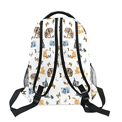Foto 5 pulgar | Venta Internacional - Mochila Nander Viaje Portátil, Gatos Lindos Cazando Mariposas, Gran Capacidad, Negocios, Es
