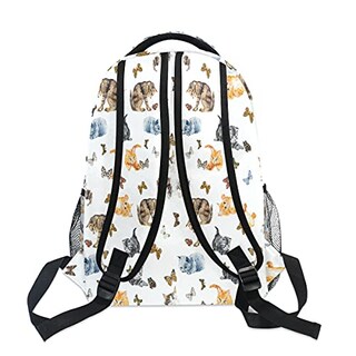 Foto 4 | Venta Internacional - Mochila Nander Viaje Portátil, Gatos Lindos Cazando Mariposas, Gran Capacidad, Negocios, Es