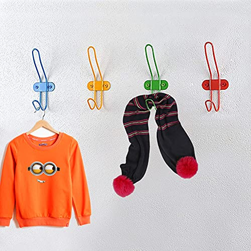 Foto 5 pulgar | Venta Internacional - Ganchos De Pared Para Niños - Soporte De Ganchos Para Colgar Toallas, Ropa, Abrigos, Sombre