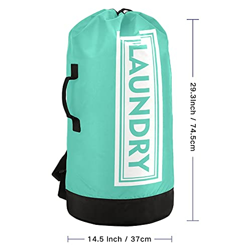 Foto 2 | Venta Internacional - Mochila Lavandería Turquesa Con Correas Ajustables