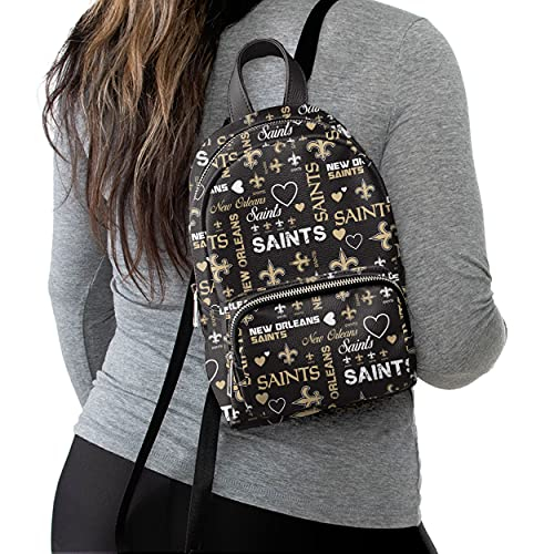 Foto 2 | Venta Internacional - Mochila Mini De La Nfl Con El Logo De Los New Orleans Saints