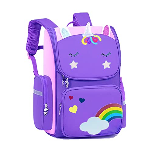 Foto 2 pulgar | Venta Internacional - Mochila Unicornio Niñas Preescolar, Mochilas Ligeras, Bolso Morado 15'', Mochilas Niños Jardín