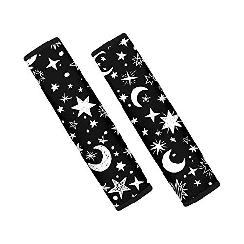 Foto 2 pulgar | Venta Internacional - Título: Funda Correa Cinturón Auto Luna Y Estrellas 2 Pcs Forchrinse P/ Coche, Camión, Su