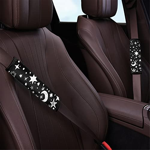 Foto 4 pulgar | Venta Internacional - Título: Funda Correa Cinturón Auto Luna Y Estrellas 2 Pcs Forchrinse P/ Coche, Camión, Su