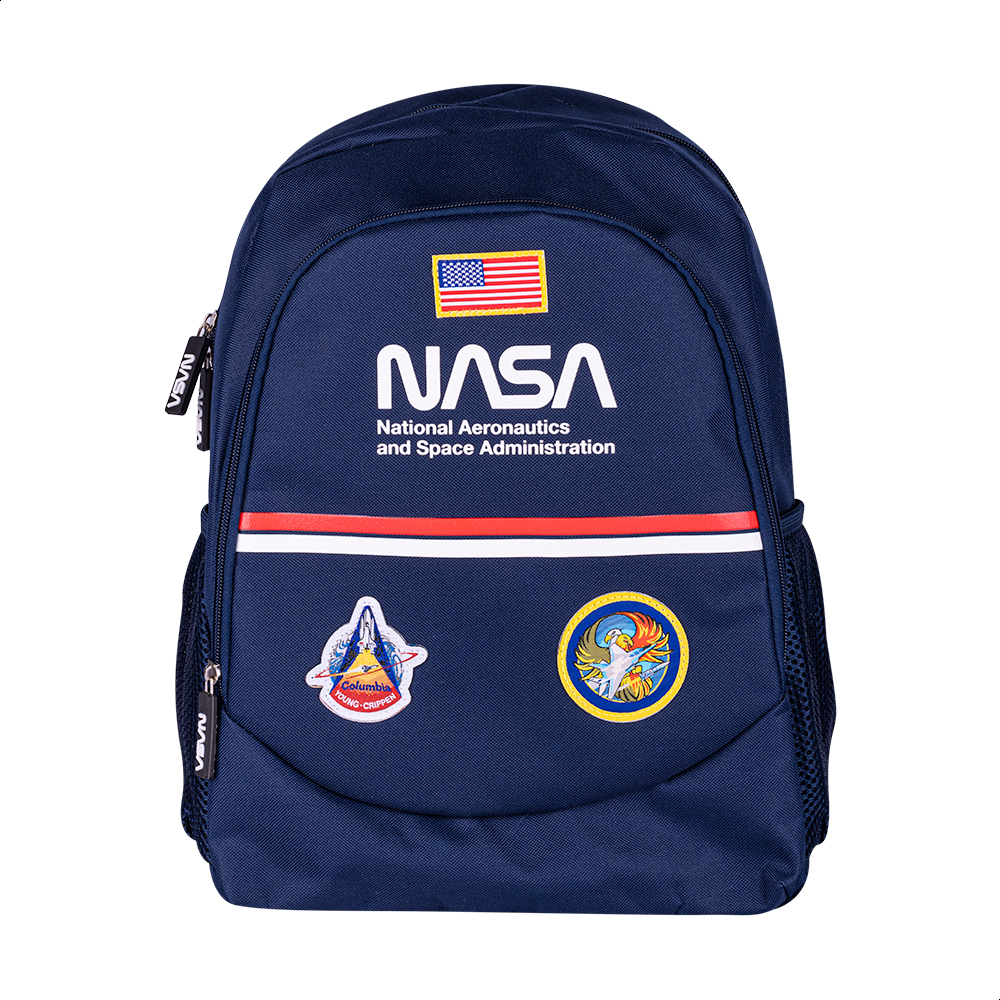 Foto 2 pulgar | Techzone Mochila Escolar Nasa Diseño Retro Oficial Dos Amplios Compartimentos Con Bolsas Laterales De Malla