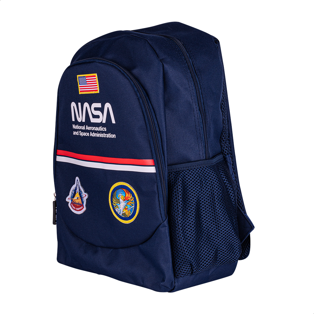 Foto 3 pulgar | Techzone Mochila Escolar Nasa Diseño Retro Oficial Dos Amplios Compartimentos Con Bolsas Laterales De Malla