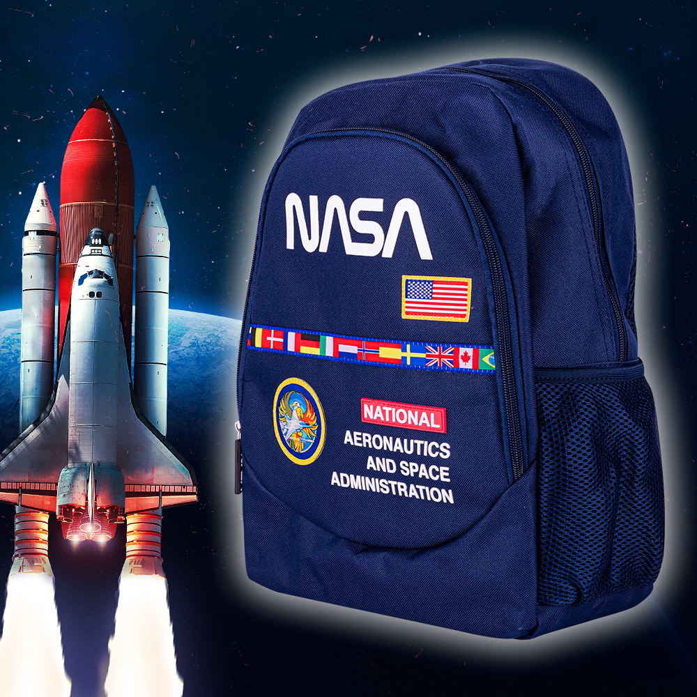 Foto 8 pulgar | Techzone Mochila Escolar Diseño Project Nasa Oficial Dos Amplios Compartimentos Con Bolsas Laterales De Malla