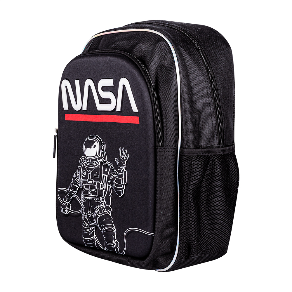 Foto 3 pulgar | Techzone Mochila Escolar Nasa Con Astronauta Minimalista 3d, 2 Amplios Compartimentos Y Bolsas Laterales De Malla