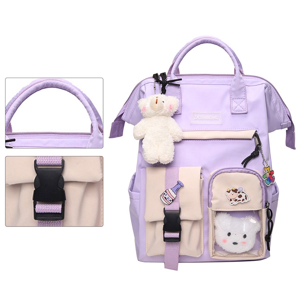Foto 5 pulgar | Venta Internacional - Mochila Linda para Mujeres Preppy Impermeable