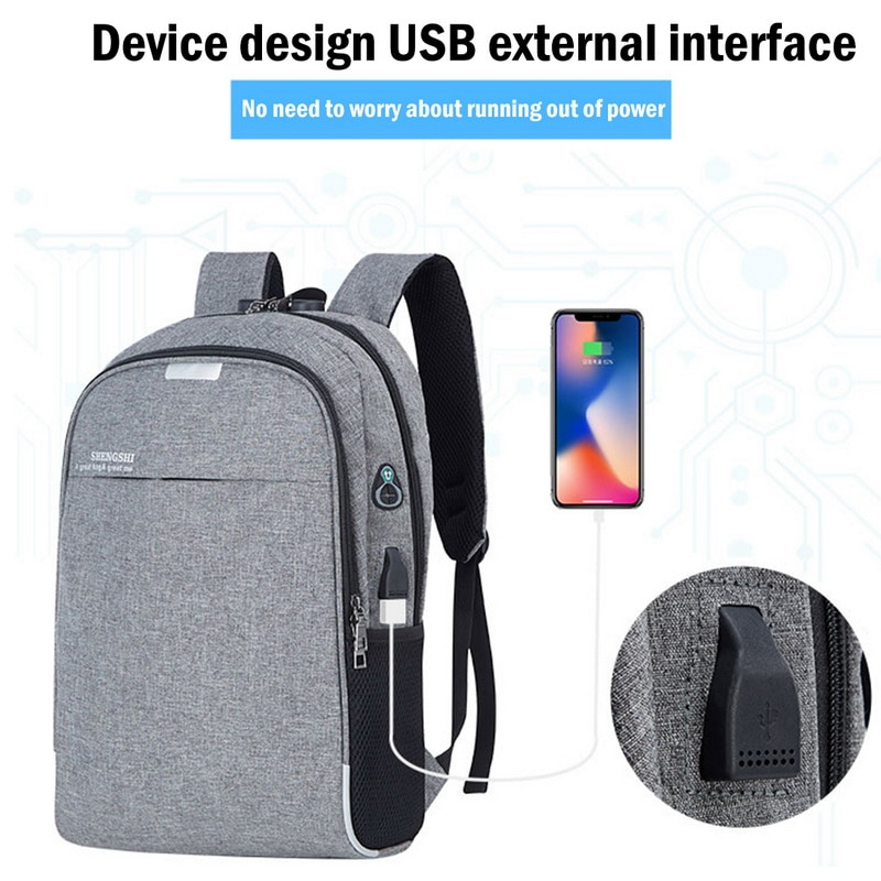 Foto 5 pulgar | Venta Internacional- Mochila de Viaje Impermeable Gris