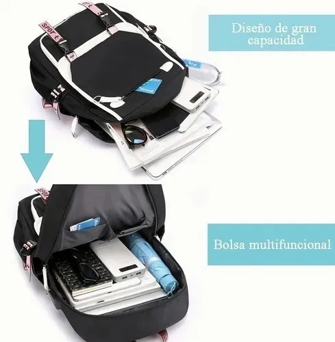 Foto 3 pulgar | Venta Internacional- Mochila Escolar BTS Rosa