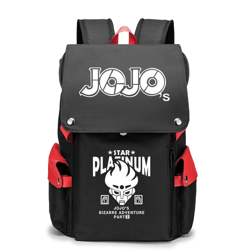 Venta Internacional-Mochila Jojo's Bizarre color Negro