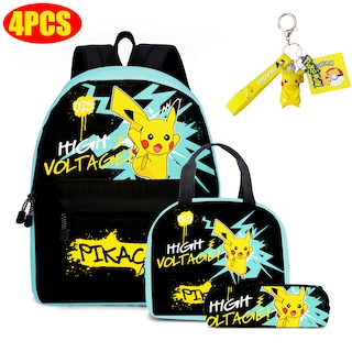 Foto 1 | Venta Internacional - Set de Mochila Escolar Pokémon Pikachu 4 Piezas