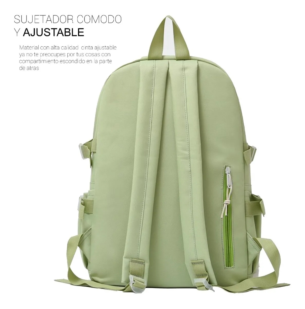 Foto 2 pulgar | Venta Internacional-set De Mochila Escolar Juvenile Bolígrafo Verde Claro