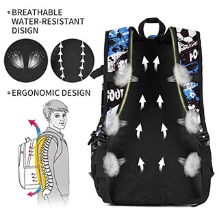Foto 4 | Venta Internacional - Mochila Escolar Rickyh Ligera con Compartimento Laptop
