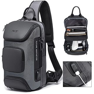 Foto 4 | Venta Internacional-Mochila Impermeable color Gris Juvenil