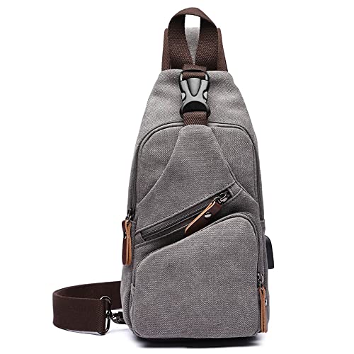 Foto 5 | Venta Internacional - Bandolera Casual color Gris para Caballero