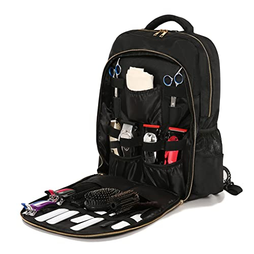 Venta Internacional - Mochila de Viaje color Negro para Barberos con USB