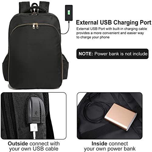 Foto 3 | Venta Internacional - Mochila de Viaje color Negro para Barberos con USB