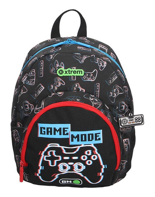 Mochila Escolar Xtrem Power 311 con Diseño en el Frente Negro