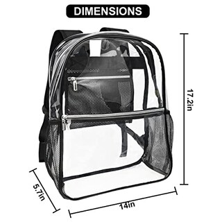 Foto 2 | Venta Internacional - Mochila Transparente Neurora Clear de TPU Resistente para La Escuela Deportes o Trabajo
