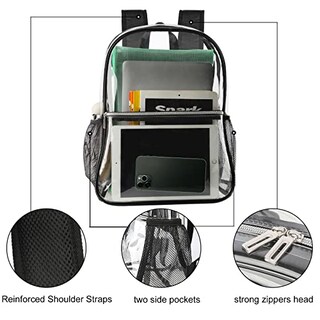 Foto 3 | Venta Internacional - Mochila Transparente Neurora Clear de TPU Resistente para La Escuela Deportes o Trabajo