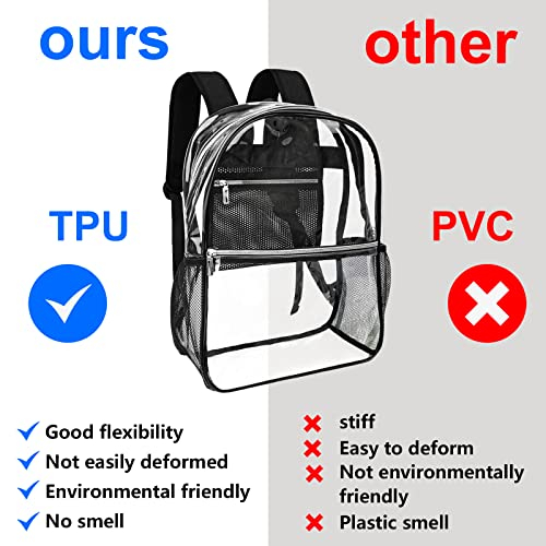 Foto 5 pulgar | Venta Internacional - Mochila Transparente Neurora Clear de TPU Resistente para La Escuela Deportes o Trabajo