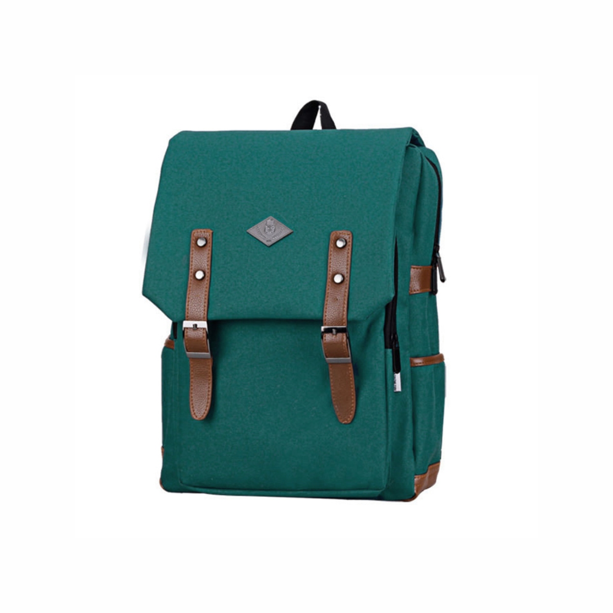 Mochila Escolar Ilios Innova Vintage Verde Turquesa