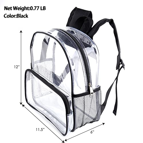 Foto 3 pulgar | Venta Internacional - Mini Mochila Transparente 12x12x6 Impermeable y Plástico Transparente