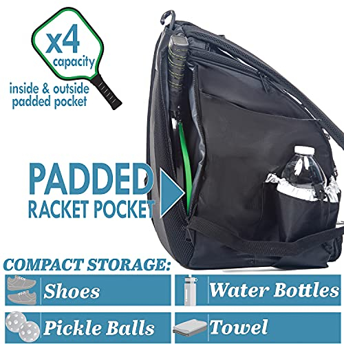 Foto 3 pulgar | Venta Internacional - Mochila de Pickleball Athletico Negra