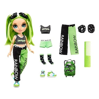 Foto 2 | Venta Internacional - Muñeca de Moda Verde Rainbow High Jr High Jade Hunter 9'' con Accesorios
